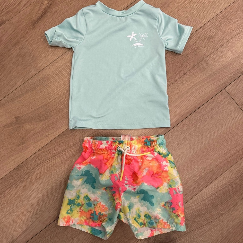 Brand new cat and Jack swim set